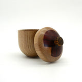 Lidded Box in Chestnut with Padauk and Bocote Detail