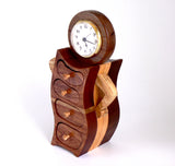 Heirloom Box with Clock in Sapele, Oak and Sycamore