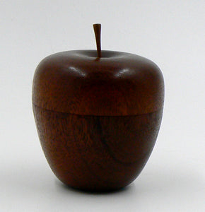 Apple Lidded Box in Sapele