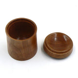 Lidded Box in Cherry with Coloured Pencils