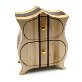 Heirloom Box in Sapele, Oak, Maple and Purple Heart