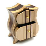 Heirloom Box in Sapele, Oak, Maple and Purple Heart