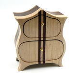 Heirloom Box in Sapele, Oak, Maple, Purple Heart and Ash