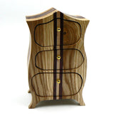 Heirloom Box in Sapele, Oak, Maple, Purple Heart and Ash