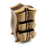 Heirloom Box in Sapele, Oak, Maple, Purple Heart and Ash