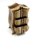 Heirloom Box in Sapele, Oak, Maple, Purple Heart and Ash