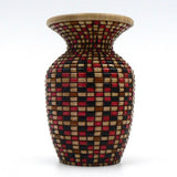 Basket Weave Vase in Tulip Wood