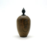 Lidded Box in Elm and Ebony with Stain