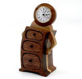 Heirloom Box with Clock in Sapele and Sycamore