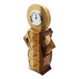 Heirloom Box with Clock in Ash, Sapele, Beech, Meranti