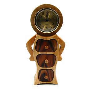 Heirloom Box with Clock in Beech, Oak, Plywood, Kingwood