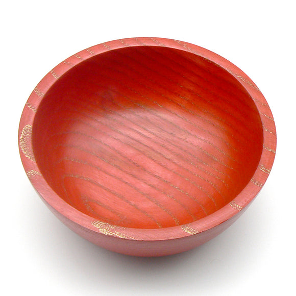 Bowl in Ash with Gold Wax Grain